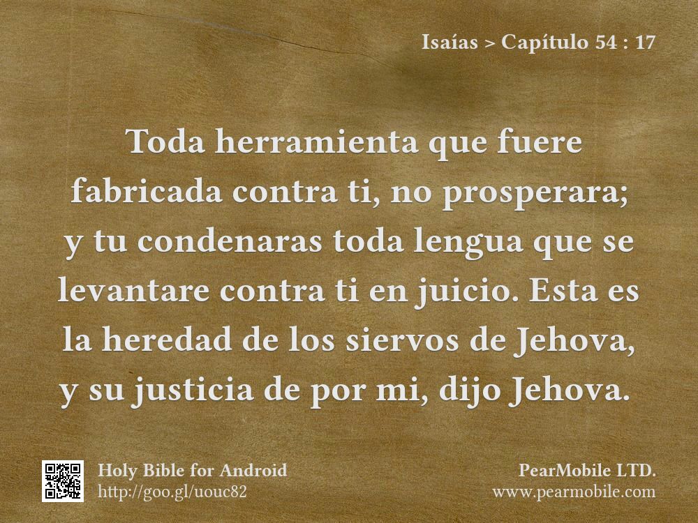Isaías, Capítulo 54:17